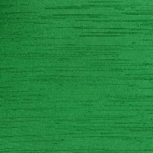 Solid green textured fabric with horizontal slubbed pattern for event rentals.