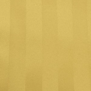 Solid mustard yellow textured fabric with vertical striped pattern for event linen rentals.