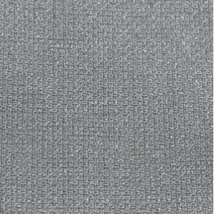 Gray textured fabric swatch with woven mesh-like surface and uniform heather gray color.
