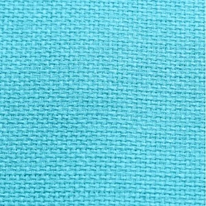 Turquoise blue textured woven fabric with tight, uniform basket weave pattern for event linens.
