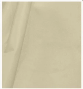Ivory beige fabric linen with soft vertical drape and subtle textural wrinkles.