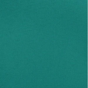 Teal solid color fabric with woven textile texture and uniform surface for event rentals.