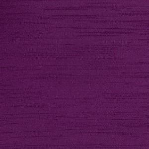 Deep purple textured fabric with horizontal slub weave pattern for event linens.