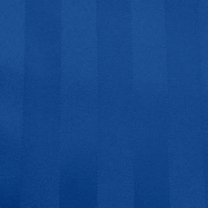 Solid royal blue fabric linen with vertical subtle shadow striations and smooth texture.
