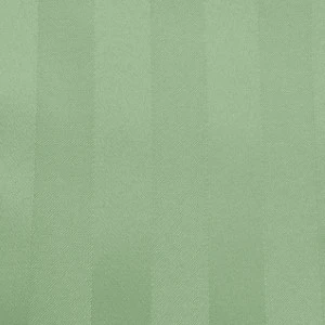Soft sage green textured fabric swatch with subtle vertical striped pattern.