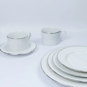 Silver Line White China
