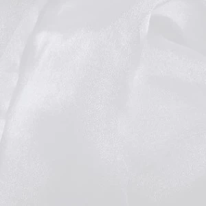White textured fabric with soft folds and gentle wrinkles, creating a minimalist backdrop.