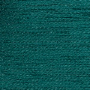 Teal textured fabric with subtle horizontal striations and shimmering silk-like finish.