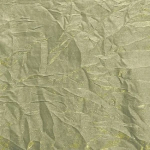 Sage green crumpled fabric with wrinkled texture and soft, muted surface for event linens.