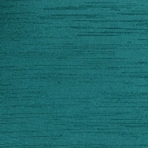 Teal textured fabric with horizontal slub weave, suitable for event linen rental.