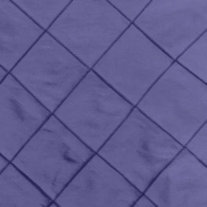Dusty purple pintuck fabric with diagonal grid pattern and textured diamond quilting.