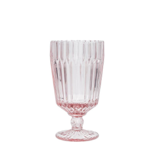 Archie Pink Water Goblet