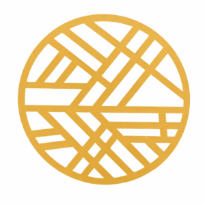 Charger Gold Round Geomod