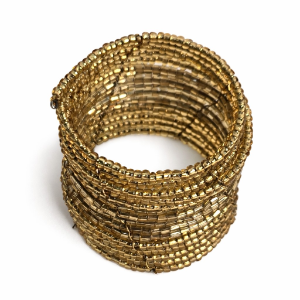 Napkin Ring Gold Bead*