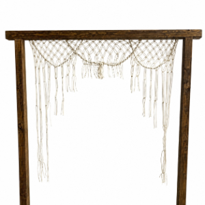 Macrame 6'W add-on for Wooden Wedding Arch
