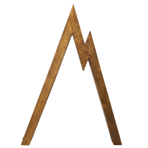 Mountain Wedding Arch Double Peak 7'