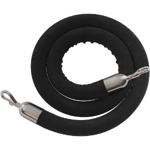 Stanchion Rope Velour Black 8ft