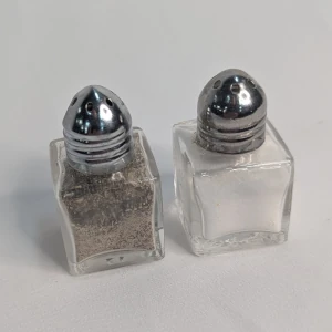 Short Glass Salt and Pepper