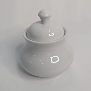 Royal White Sugar Bowl w/ Lid