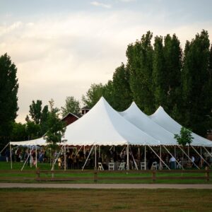 Pole Tents, 105 -320 Dining Seating, 40 feet wide
