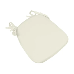 White chair pad with ties